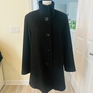 Cinzia Rocca Stand Collar car coat